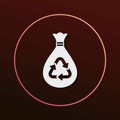 416x416 Trash Bag Icon Stock Vectors