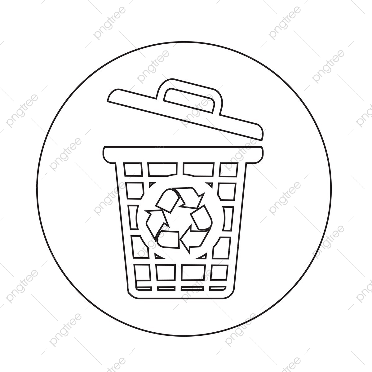 1200x1200 Trash Bn, Can, Icon, Trash Png And Vector With Transparent