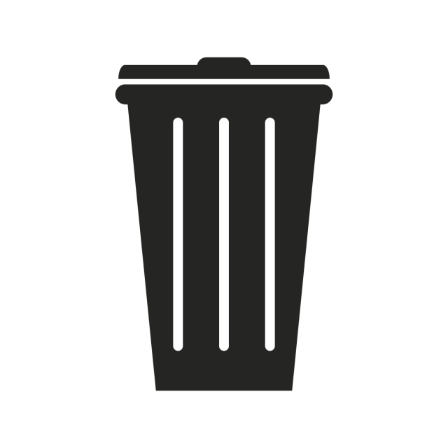 640x640 Trash Bn, Clean, Thin, Trash Png And Vector With Transparent