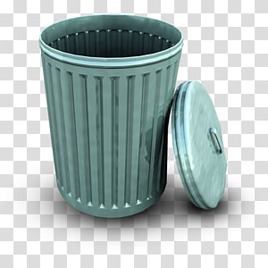 300x300 Gray Trash Bin Waste Container Icon, Trash Can Transparent