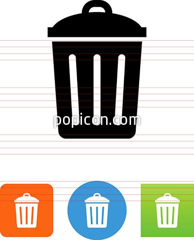 400x494 Trash Can Icon