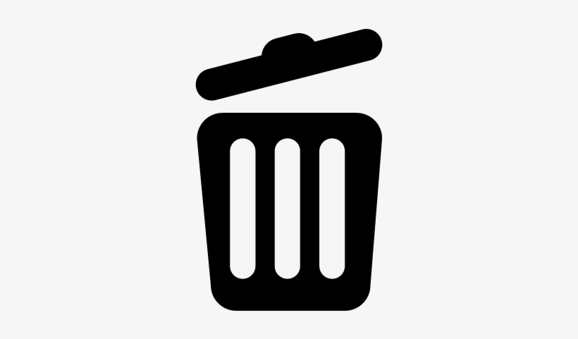 Trash can rubbish bin simple modern icon design Vector Image