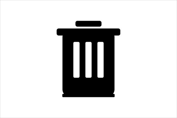 580x387 Trash Can Icon Graphic