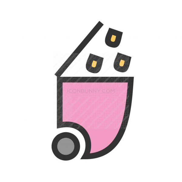 600x600 Recycle Bin Line Filled Icon