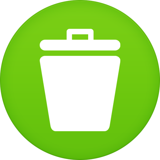 512x512 Trash Icon Circle Iconset