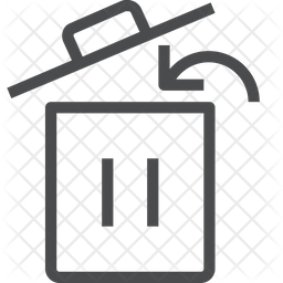 256x256 Insert Trash Icon Of Line Style
