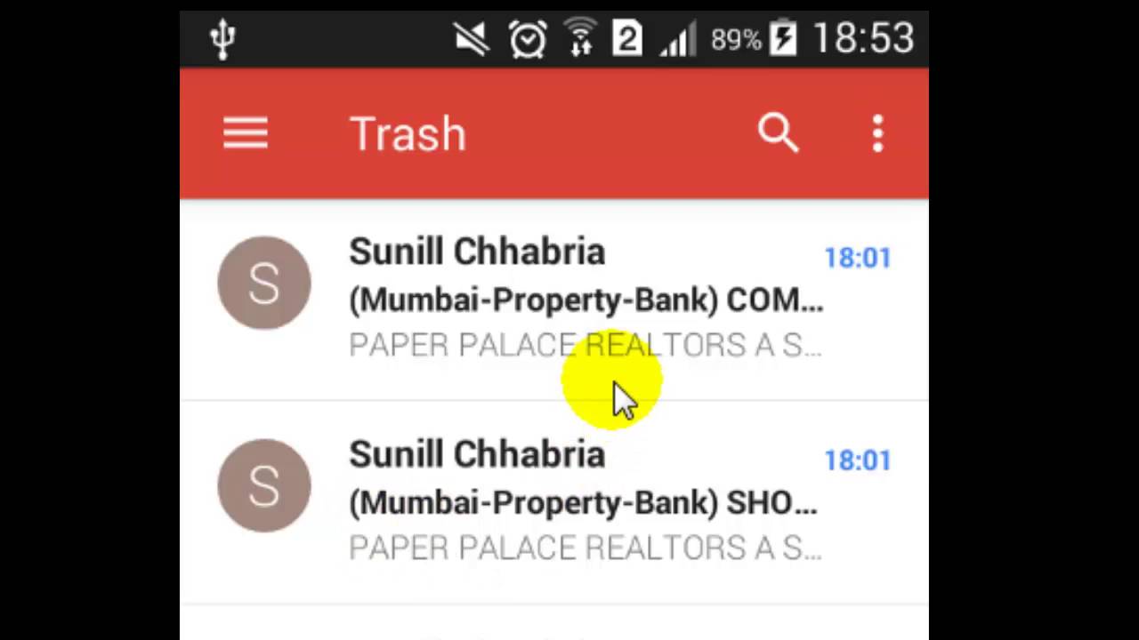 1280x720 How To Empty The Trash In Gmail Android App