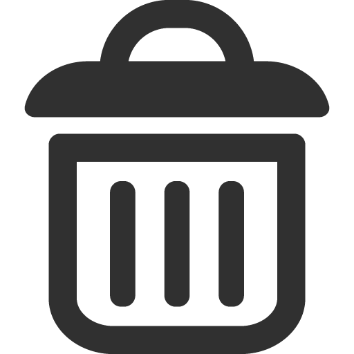 512x512 Icon Trash Can Transparent