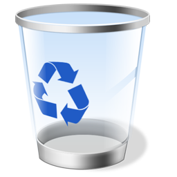 256x256 Trash Icon Vista General Iconset Iconshock