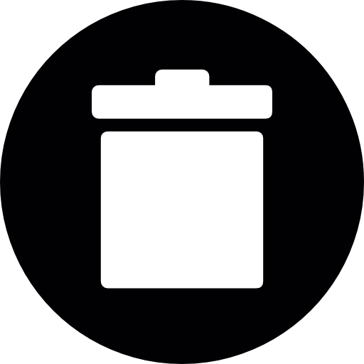 512x512 Trash Circle Icons Free Download