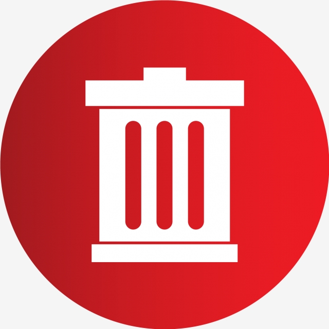 640x640 Vector Trash Icon, Trash Icon, Delete, Bin Png And Vector