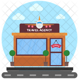 256x256 Travel Agency Icon Of Flat Style