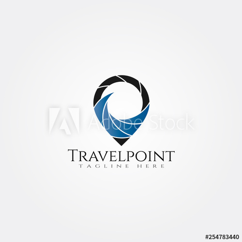 500x500 Travel Agency Icon Template, Creative Vector Logo Design