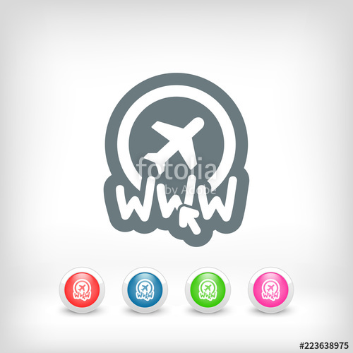 500x500 Website Travel Agency Icon Stock Image And Royalty Free Vector