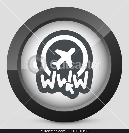 450x464 Website Travel Agency Icon Stock Vector