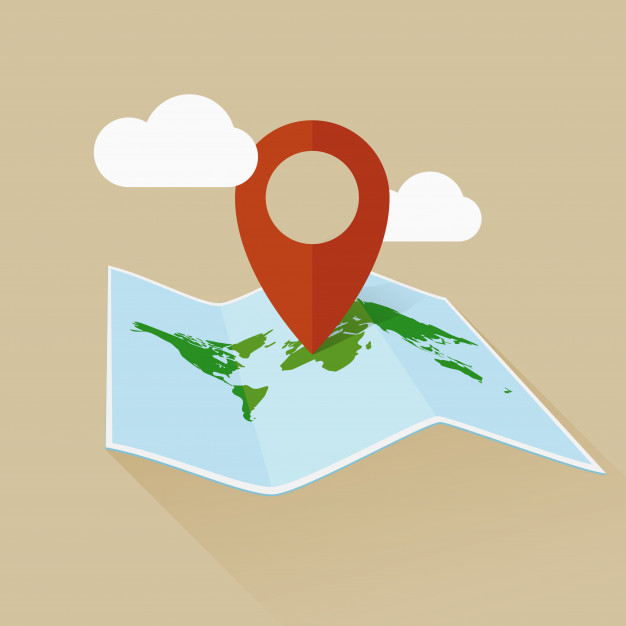 Location Flat Icon Travel Map And Pin Vector Illustration Vector 626x626 Location Flat Icon Travel Map And Pin Vector Illustration Vector