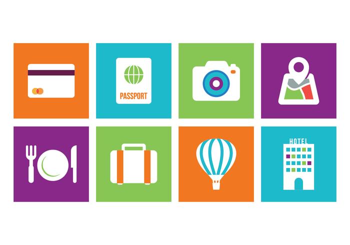 Travel Flat Icon Pack 700x490 Travel Flat Icon Pack