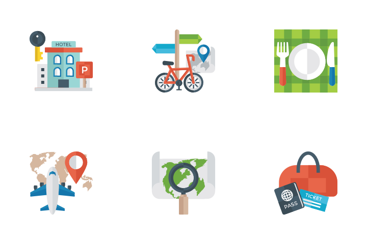 Download Travel Flat Icon Pack 720x480 Download Travel Flat Icon Pack