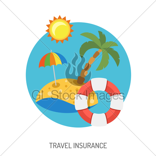 Travel Insurance Flat Icon Gl Stock Images 500x500 Travel Insurance Flat Icon Gl Stock Images