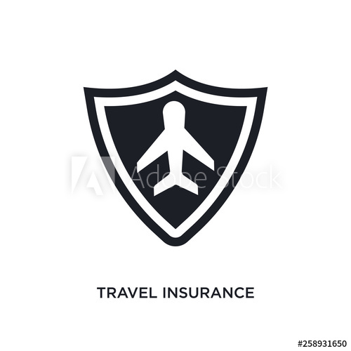 Black Travel Insurance Isolated Vector Icon Simple Element 500x500 Black Travel Insurance Isolated Vector Icon Simple Element