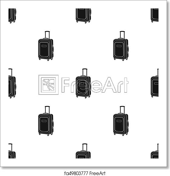 561x581 Free Art Print Of Travel Luggage Icon In Black Style Isolated