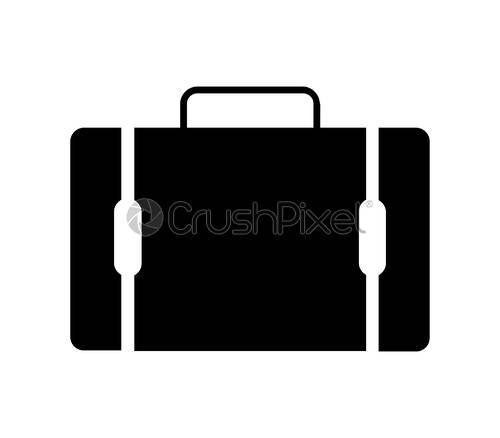 500x438 Travel Suitcase Icon, Stock Vector Crushpixel