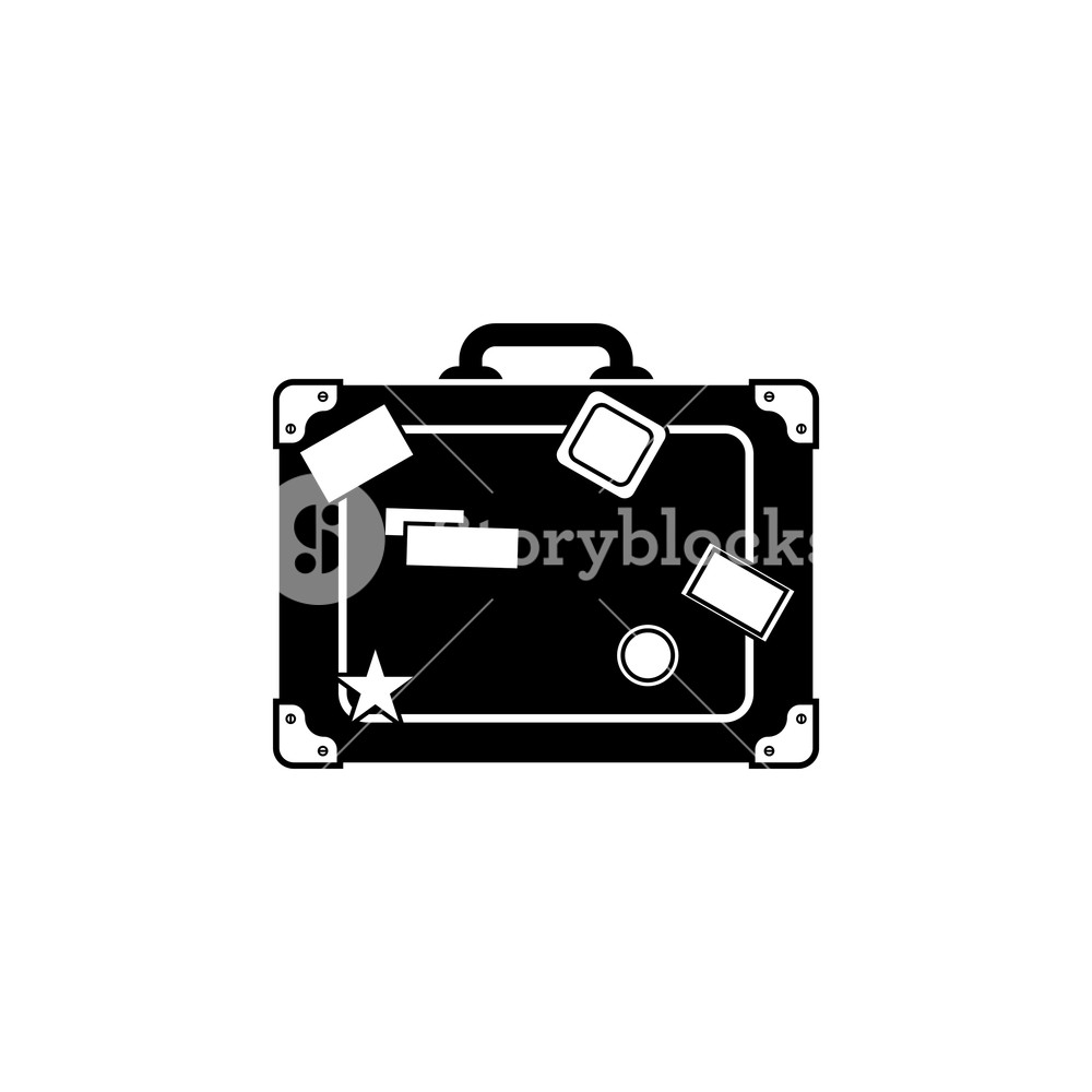 1000x1000 Travel Bag Icon Suitcase Icon Royalty Free Stock Image