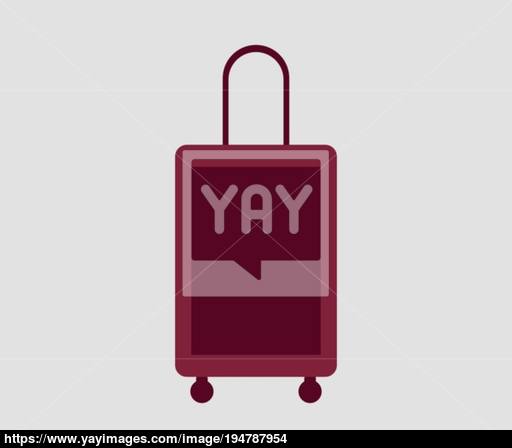 512x448 Travel Suitcase Icon Vector