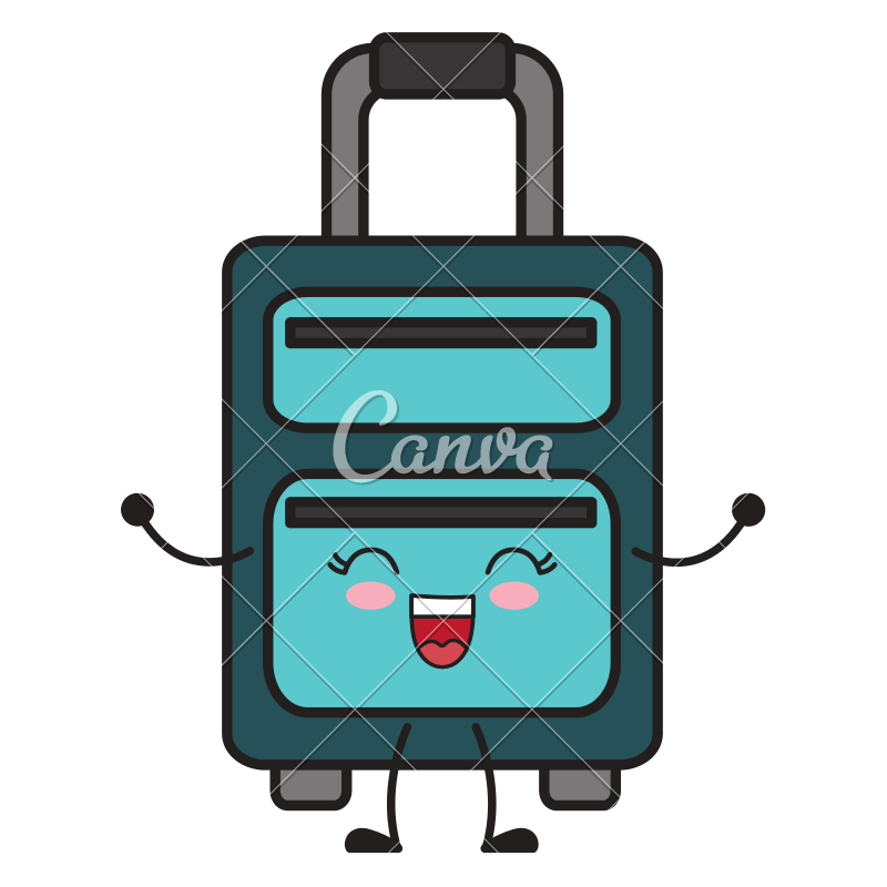 800x800 Kawaii Travel Suitcase Icon
