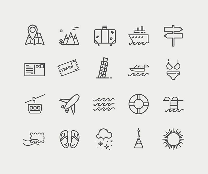 800x667 Travelling Icon Set Free Icons Travel Icon, Travel Doodles