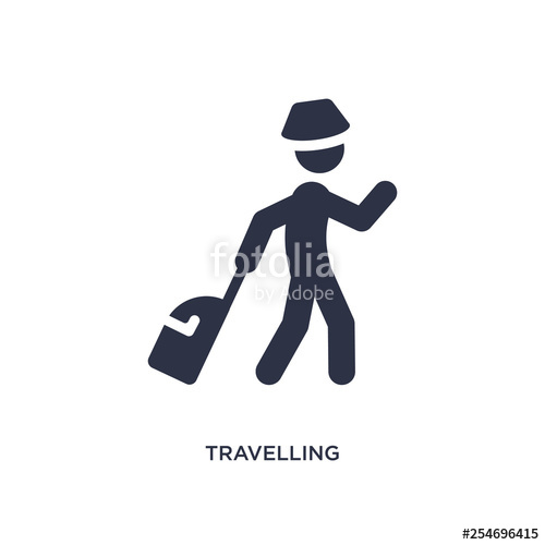 500x500 Travelling Icon On White Background Simple Element Illustration