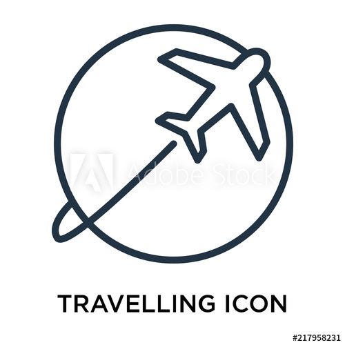 500x500 Travelling Icons Isolated On White Background Modern And Editable