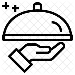256x256 Serve Tray Icon Of Line Style