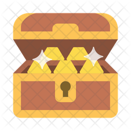 256x256 Treasure Chest Icon Of Flat Style