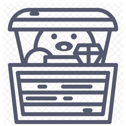 512x512 Treasure Chest Icon Of Line Style