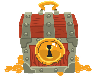 404x316 Game Art Treasure Chest Icon On Behance