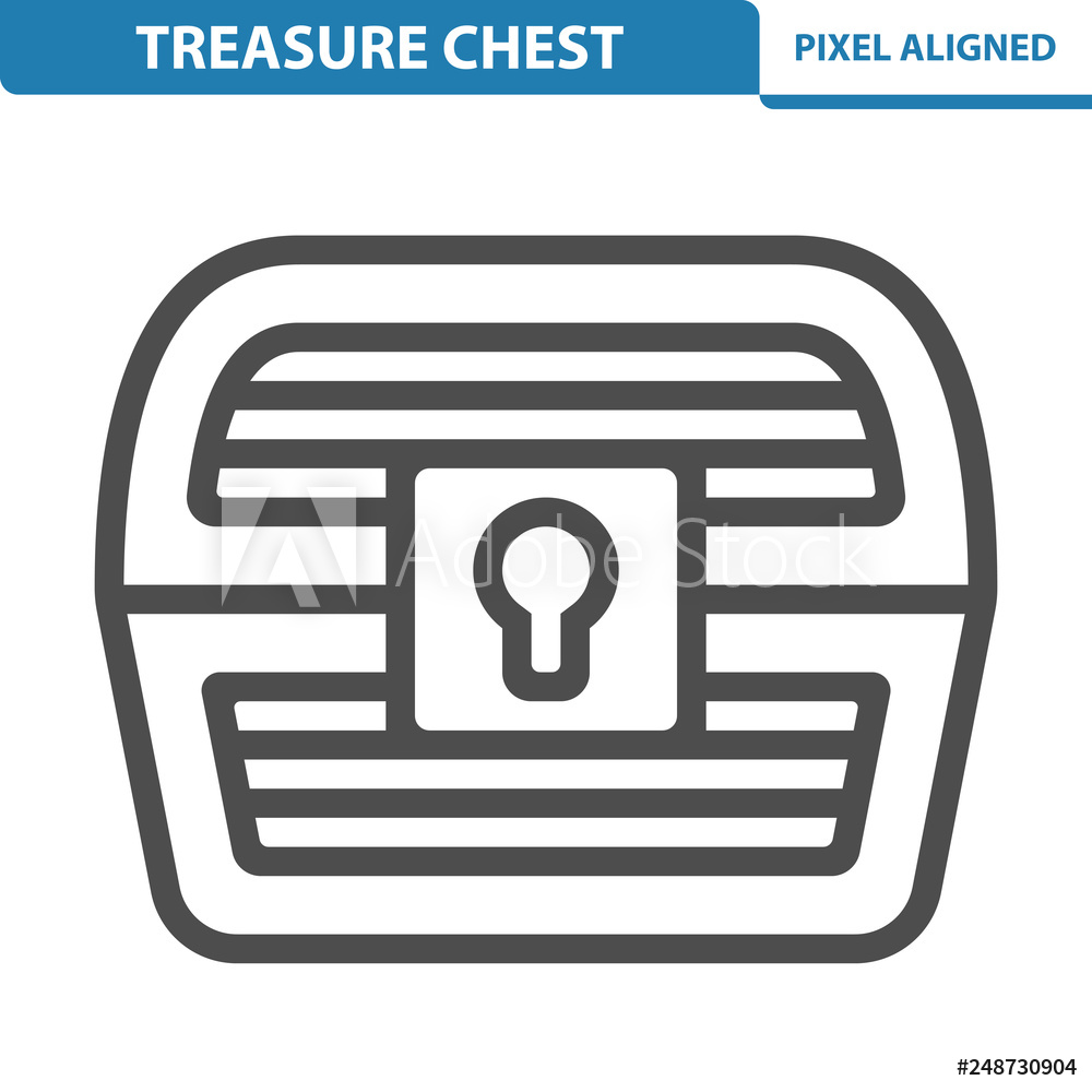 1000x1000 Photo Art Print Treasure Chest Icon Europosters