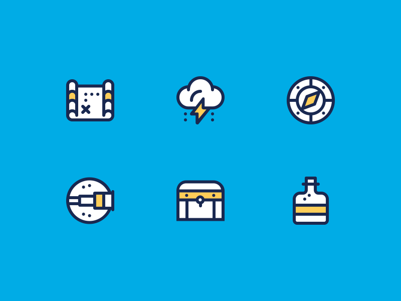 800x600 Treasure Hunt Icons