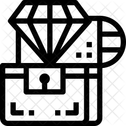 256x256 Treasure Icon Of Line Style