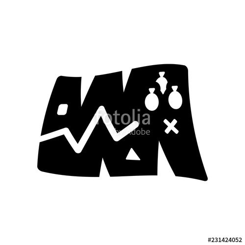 500x500 Treasure Map Icon Trendy Treasure Map Logo Concept On White