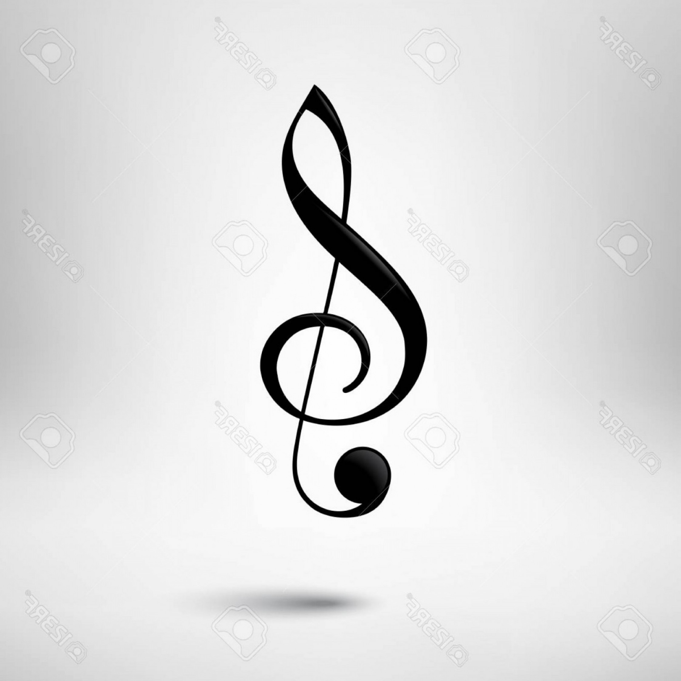 2246x2246 Photostock Vector Treble Clef Vector Icon Music Design Element