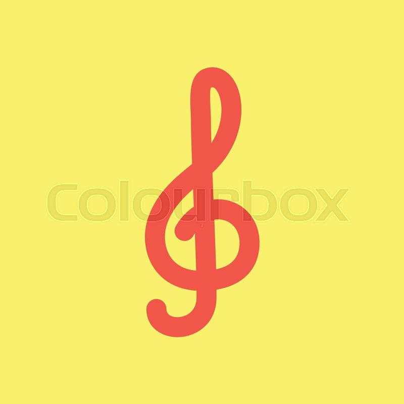 800x800 Treble Clef Icon Vector Illustration, Stock Vector Colourbox