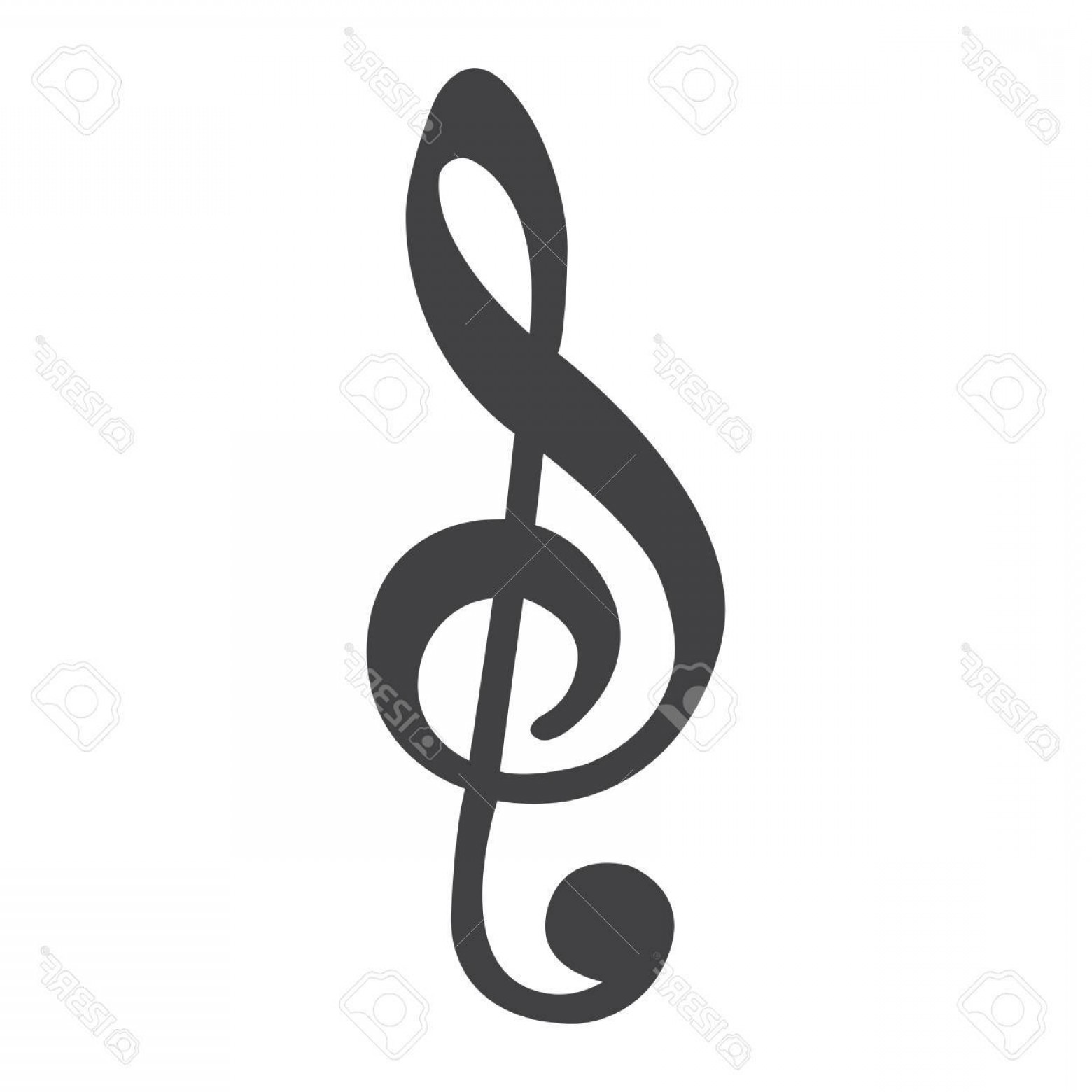 1560x1560 Photostock Vector Treble Clef Line Icon Music And Instrument Note