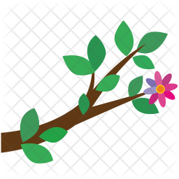 256x256 Tree Branch Icon Of Flat Style