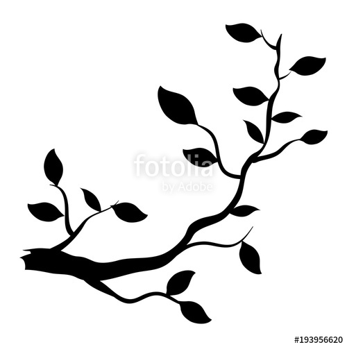 500x500 Tree Branch Plant Icon Vector Illustration Design Stock Image