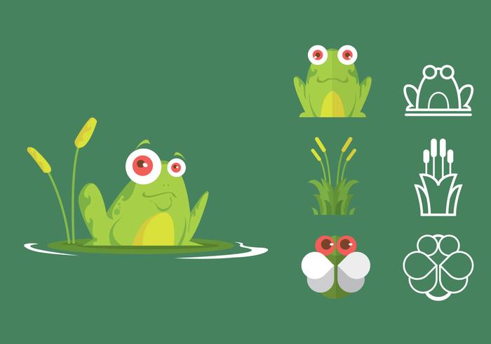 700x490 Green Tree Frog Icon Set