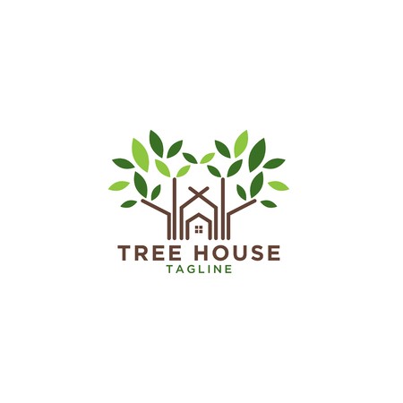 450x450 Illustration Of Tree House Icon Design Template Royalty Free