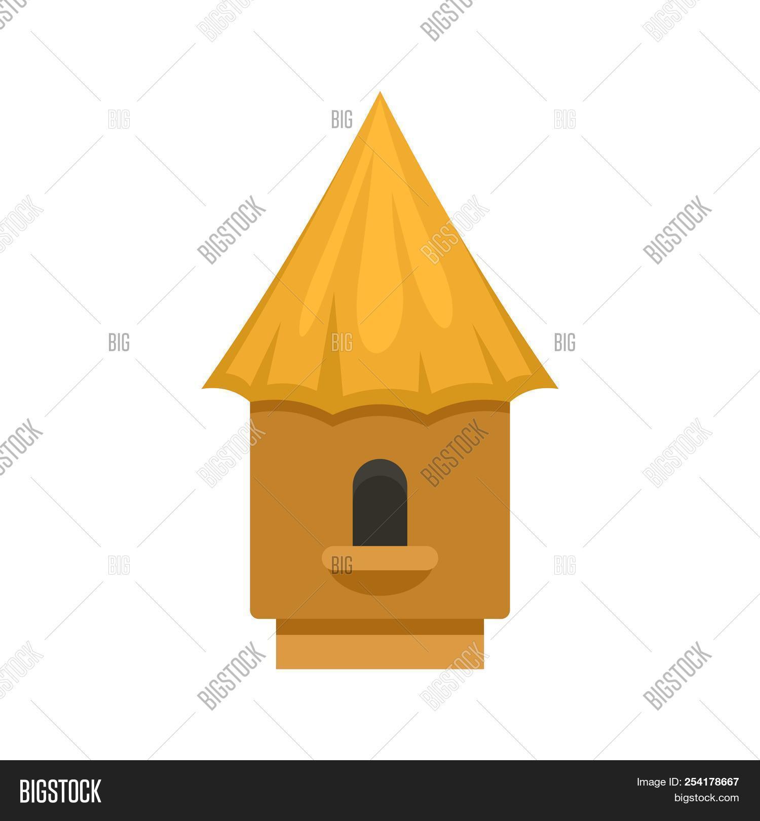 1500x1620 Bee Tree House Icon Flat Illustration Of Bee Tree House Image
