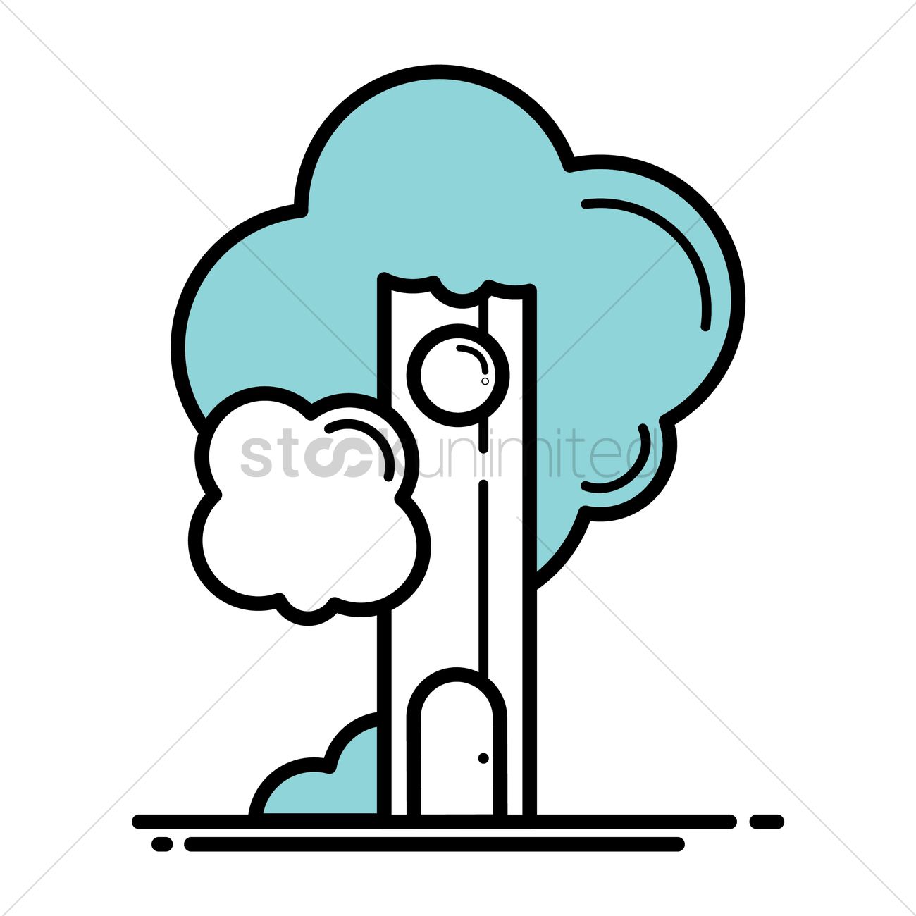 1300x1300 Tree House Icon Vector Image