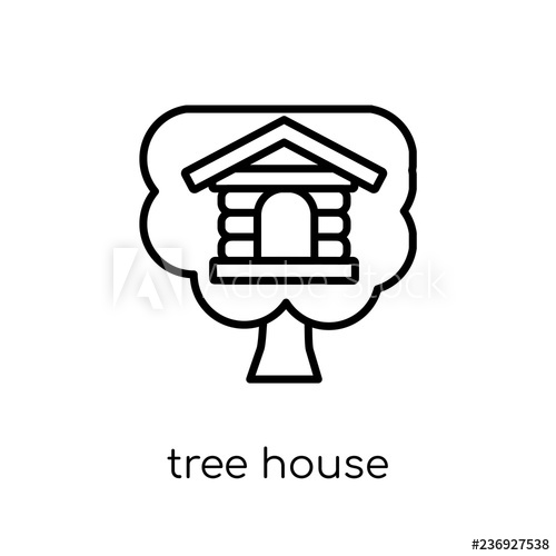 500x500 Tree House Icon From Real Estate Collection